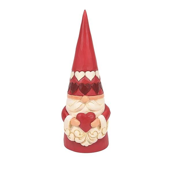 Enesco Jim Shore Heartwood Creek Gnome Holding a Heart Figurine, 6.5 Inch, Multicolor
