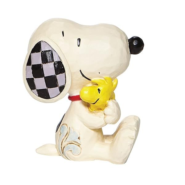 Enesco Peanuts Jim Shore Snoopy & Woodstock Mini Figurine - 2.5 Inch Collectible