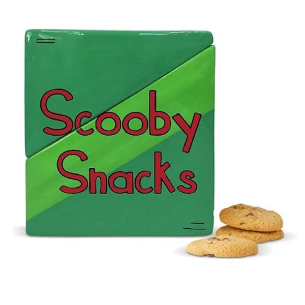 Enesco Scooby Doo Cookie Jar - 8 Inch Green Ceramic Snacks Box for Collectors