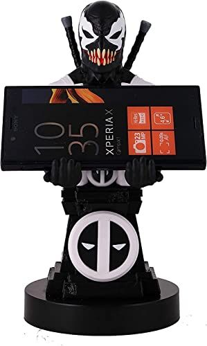 Exquisite Gaming Deadpool Back in Black: Premium Mobile & Gaming Controller Holder - Official Cable Guys Figure