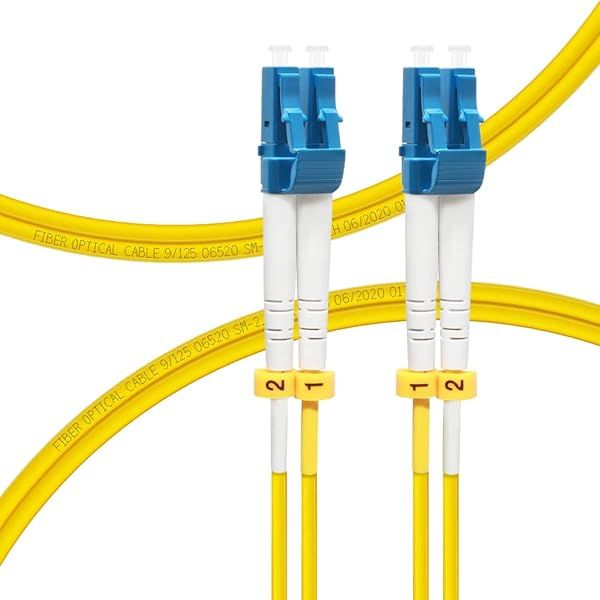 FLYPRO Fiber 0.2M OS2 LC to LC Patch Cable 1G 10GB Single Mode Duplex 9/125um SMF Fiber Optic Cord LSZH 0.2Meter