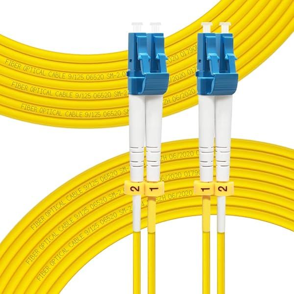 FLYPRO Fiber 30M OS2 LC to LC Patch Cable 1G 10G Single Mode Duplex 9/125um SMF Fiber Optic Cord LSZH 30Meter 98ft Length Options Available