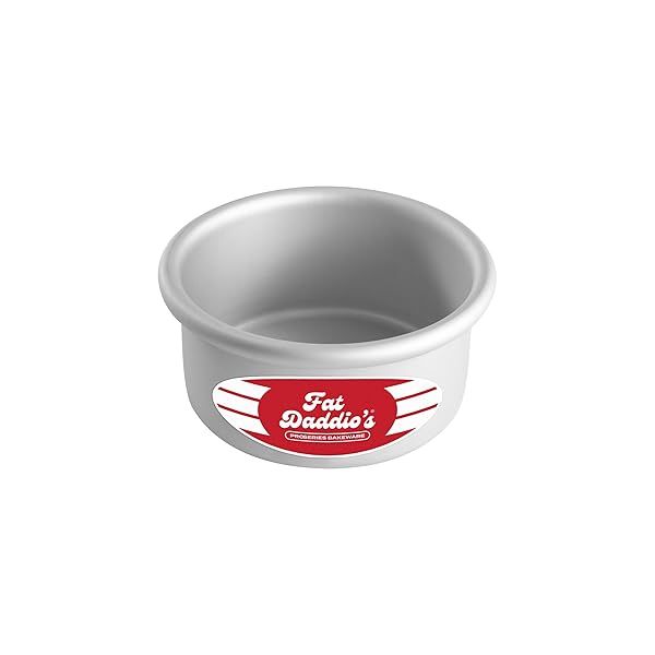 Fat Daddio's Anodized Aluminum Round Cake Pan 4x2 Inch for Perfect Baking Results