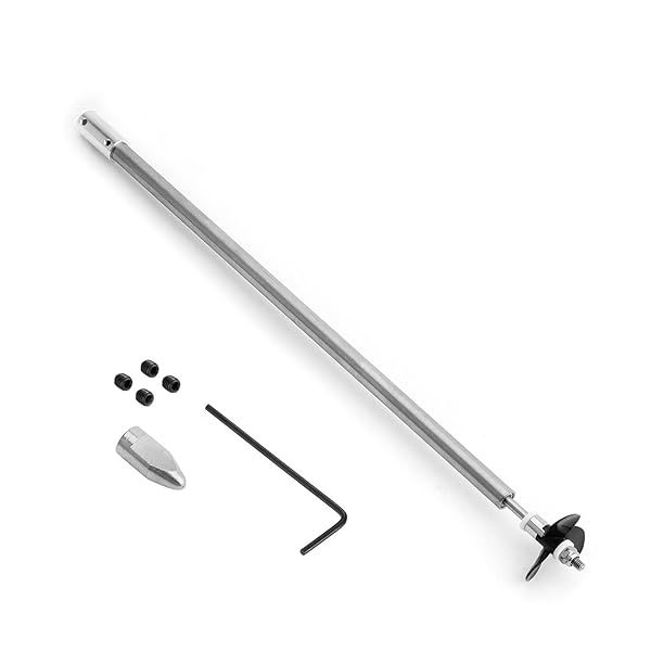 Fielect Drive Shaft with Propeller and Universal Joint for RC Boat 300mm Shaft 250mm Sleeve 36mm Propeller Compatible with 4mm Motor Shaft