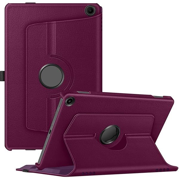 Fintie Rotating Case for Amazon Fire Max 11 13th Generation 2023 with Pencil Holder 360 Degree Stand Protective Cover Auto Sleep Wake Purple