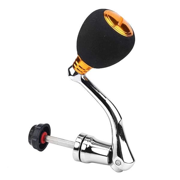 Fishing Reel Handle Replacement Knob Power Handle Arm Grip M Gold for Smooth Casting and Enhanced Performance