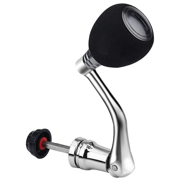 Fishing Reel Handle Replacement Knob Power Handle Arm Grip M Silver for Smooth Casting and Enhanced Performance