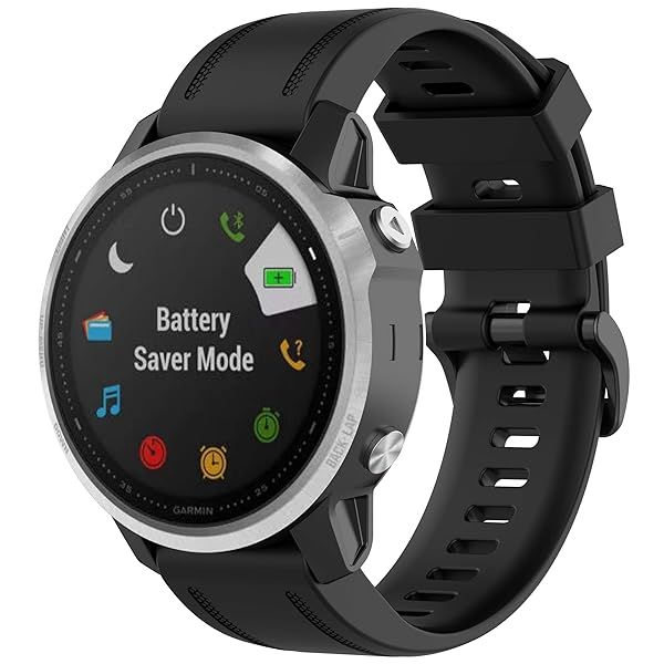 Garmin Fenix 6S Pro & 5S Plus Silicone Bands - Quick Fit 20mm Replacement Straps for Men & Women