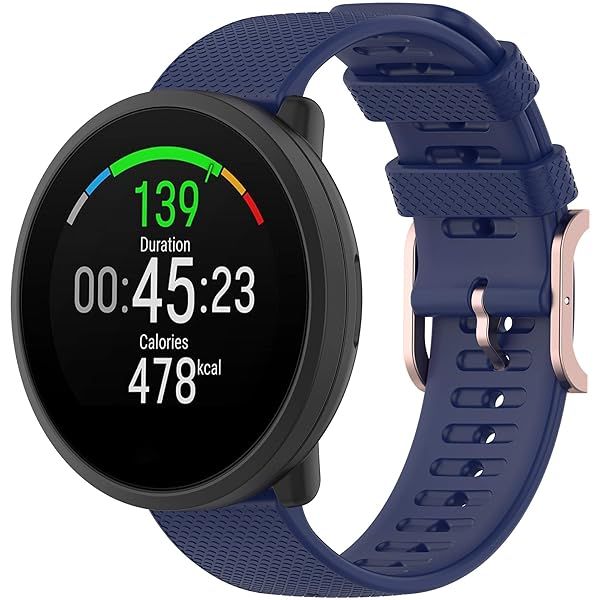 Polar Unite & Ignite 20mm Silicone Watch Bands for Men & Women - Quick Release Straps for Samsung Galaxy Watch Active 2 (Blue)