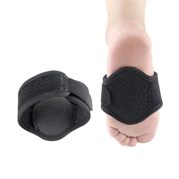 Breathable Flat Foot Arch Pad for Plantar Fasciitis Pain Relief Cushioned Support Sleeves for Women Men Kids with Heel Spurs and High Arch