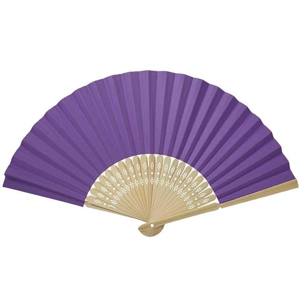 Elegant Handheld Folding Paper Fan for Weddings & Festivals - Perfect Party Decoration