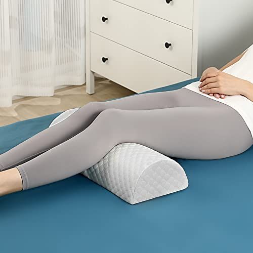 Forias Knee Pillow Memory Foam Leg Elevation Pillow for Back and Side Sleeping Comfort Support