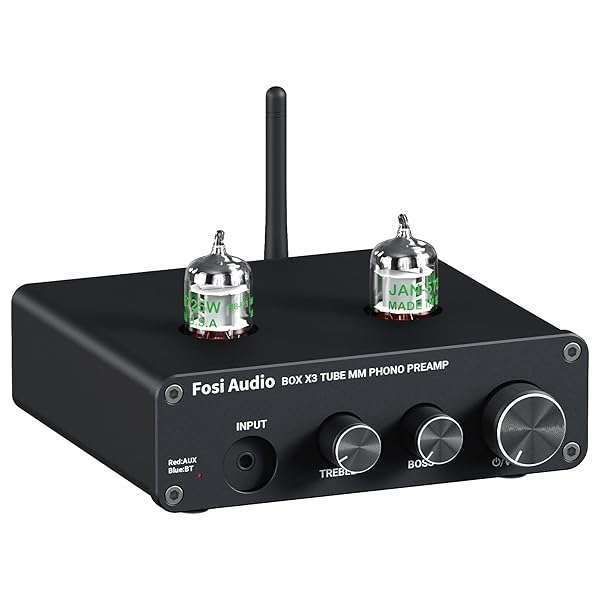 Fosi Audio Box X3: Bluetooth 5.0 Phono Preamp for Turntables & Hi-Fi Sound Systems