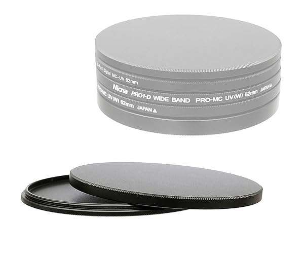 Fotasy 72mm Metal Filter Stack Caps - Slim Aluminum Alloy for UV, CPL & ND Filters