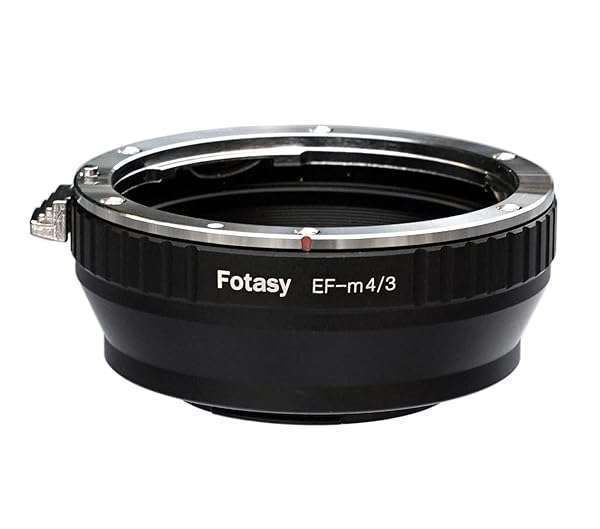 Fotasy EF EF-S to M43 Adapter: Compatible with Canon Lenses & Panasonic/Olympus Cameras