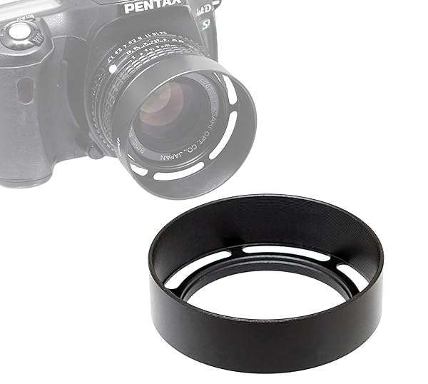 Fotasy 40.5mm Vented Metal Lens Hood for Fuji, Leica, Panasonic, Olympus & Sony - Screw-in Design for Enhanced Photography