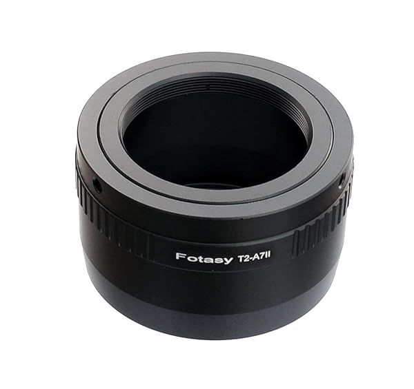 Fotasy T Mount to E Mount Adapter for Sony Cameras: Compatible with a7, a9, a6600, ZV-E10 & More