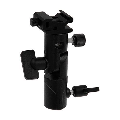 Fotodiox Elite Flash Bracket: Swivel/Tilt Light Stand with Umbrella Holder & Cold Shoe Mount