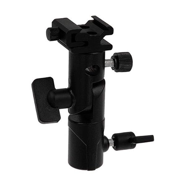 Fotodiox Elite Flash Umbrella Bracket: Swivel/Tilt Head for Nissin Flash, Mountable to Light Stand & Tripod