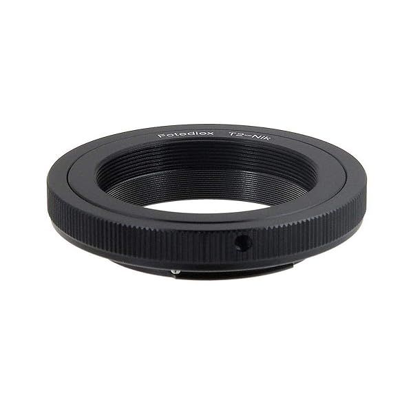 Fotodiox T-Mount Lens Adapter for Nikon F-Mount Cameras - Compatible with T/T-2 Thread Lenses