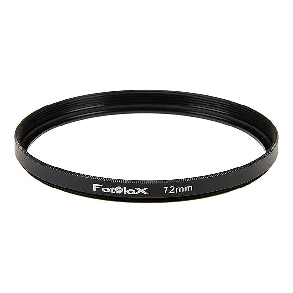 Fotodiox Metal Spacing Ring 72-72mm - Anodized Black for Enhanced Photography