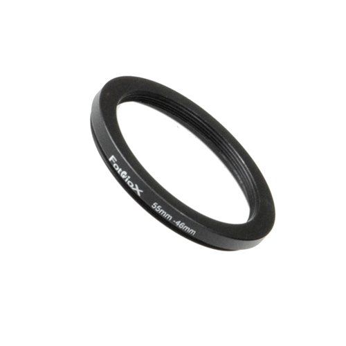 Fotodiox 55mm to 46mm Metal Step Down Ring - Anodized Black for Superior Durability