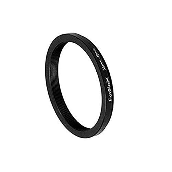 Fotodiox 55mm to 49mm Metal Step Down Ring - Anodized Black for Superior Durability