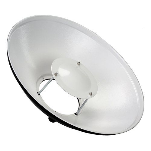 Fotodiox Pro 16in All Metal Beauty Dish for Balcar Alien Bees Einstein White Lightning Soft White Interior