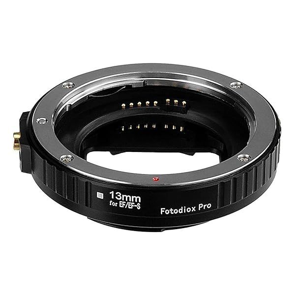 Fotodiox Pro 13mm Macro Extension Tube for Canon EOS EF/EF-S Lenses - Auto-Exposure & Autofocus for Extreme Close-Ups