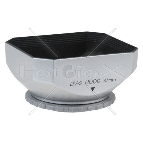 Fotodiox Silver 37mm Square Lens Hood: Enhance Your Video Camera's Performance