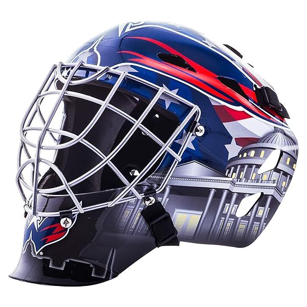Franklin Sports Washington Capitals Goalie Mask for Kids - Youth NHL Street Hockey Gear