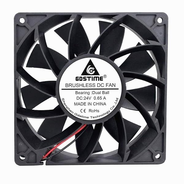 GDSTIME 140mm x 38mm 1438 24V DC Brushless Cooling Fan with Dual Ball Bearings for Efficient Cooling Solutions