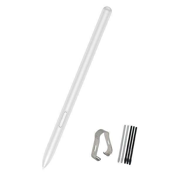 Galaxy Tab S7 FE S Pen Replacement Stylus - Mystic Silver for SM-T730, T733, T736B with Tips/Nibs