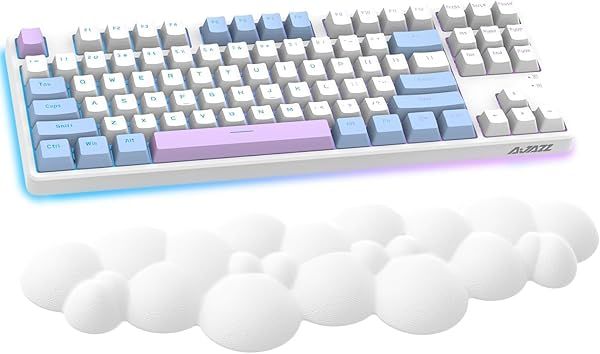 Ergonomic Memory Foam Keyboard Wrist Rest Pad for Pain Relief - Lightweight & Comfortable for Laptops & Desktops
