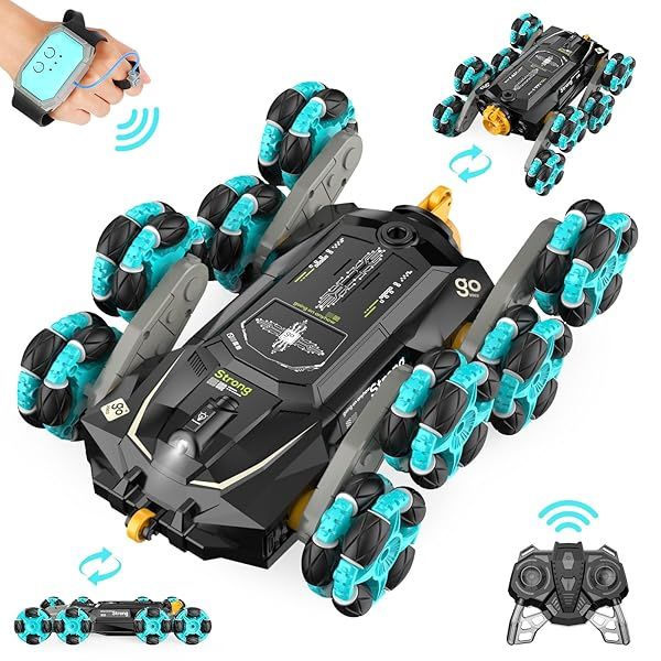 Gampop 8WD Gesture Sensing RC Stunt Cars for Kids Remote Control Off Road Vehicle Birthday Gifts for Boys and Girls Ages 8 to 12