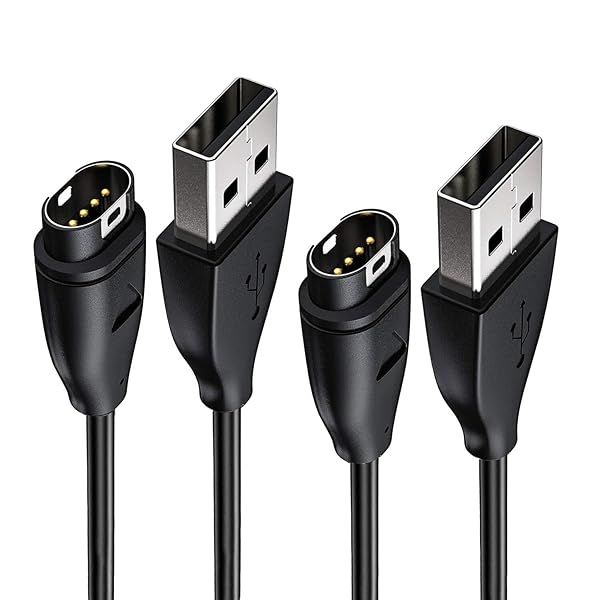 Ankey 2-Pack Charger for Garmin Fenix 6/5/Forerunner 935/945 & More - Fast Charging Cable for All Models