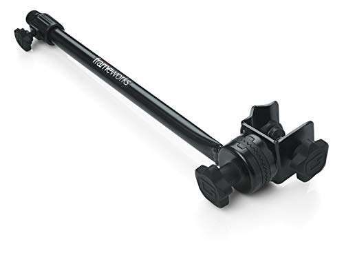 Gator Frameworks Adjustable Clamp-On Angled Mini Interlocking Design 16 Inch Boom Arm (GFW-MIC-CLMPBM16)