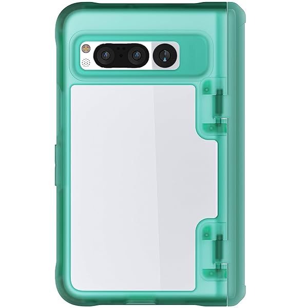 Ghostek COVERT Google Pixel Fold Case with Hinge Protection Shock Absorbing Corners and Raised Bumper for 2023 PixelFold 76 Teal