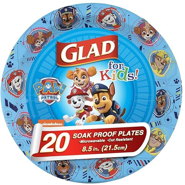 20 Count Paw Patrol Paper Plates - Heavy Duty, Microwave Safe Kids Birthday Party Plates - Perfect for All Occasions!