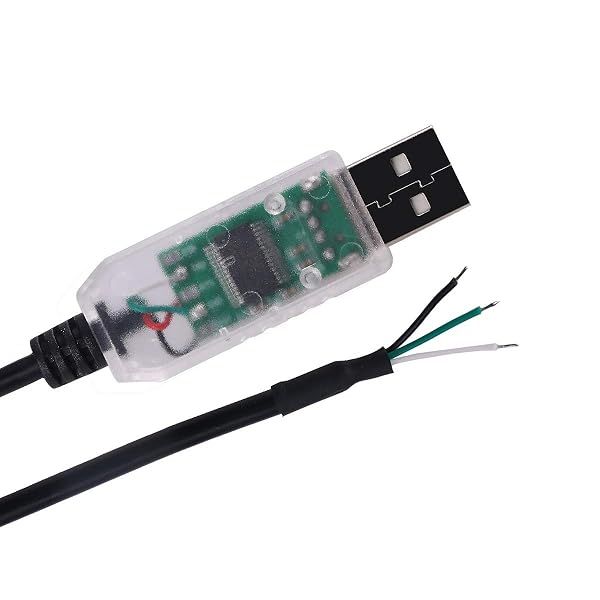 Green Utech 6FT USB to RS232 3 Pin Serial Adapter Cable with FT231XS Chip for Reliable Connectivity