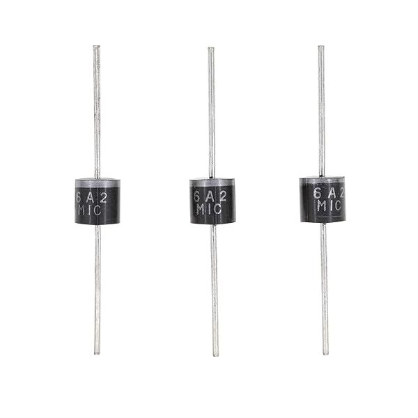HUABAN 20PCS 6A2 Rectifier Diode 6A 200V R-6 Axial High Quality 6 Amp 200 Volt Electronic Components