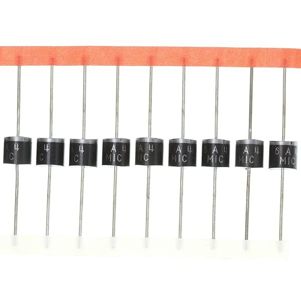 HUABAN 20PCS 6A4 Rectifier Diode 6A 400V R-6 Axial High Quality 6 Amp 400 Volt Electronics Components