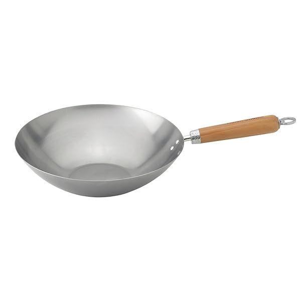 Buy Helen's Asian Kitchen 12-Inch Carbon Steel Wok - Perfect for Stir Frying!