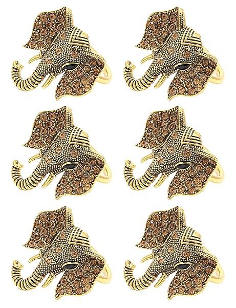 High End Elephant Napkin Rings for Elegant Table Decor Create an Impressive Banquet Experience