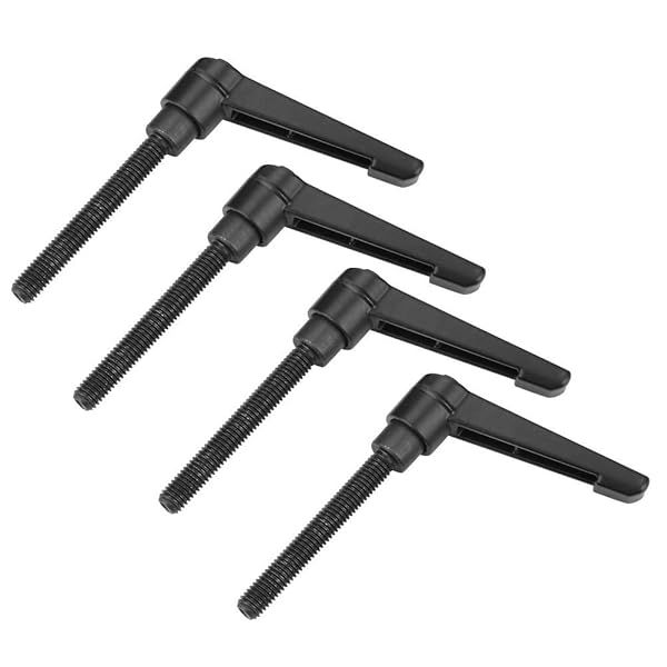 Buy Hilitand 4PCS Adjustable M8 Stainless Steel Clamping Lever Handles - 60MM Black Machine Knobs