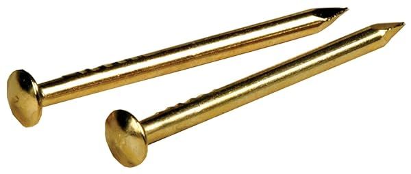 Buy Hillman 18 Ga. Brass Escutcheon Pins - 1/2 in. L, 1 Pack, 2 oz | Durable Fasteners for Home Projects