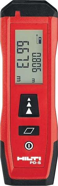Buy Hilti PD-S Laser Distance Meter 60M - Accurate Handheld Rangefinder with Area Measurement & Highlight Display
