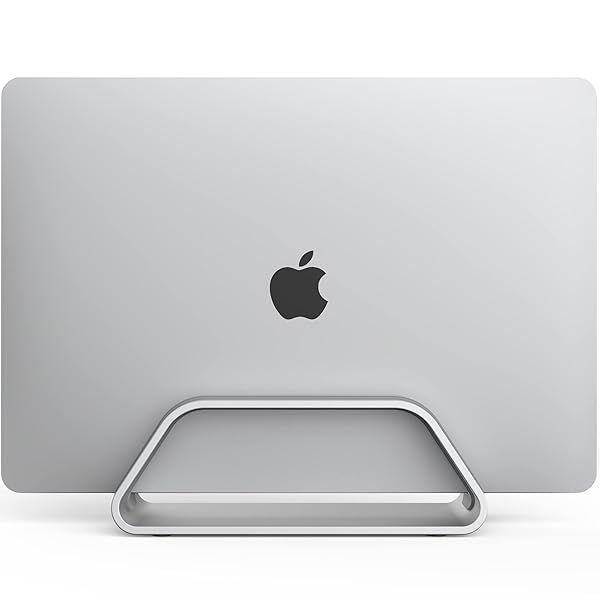 HumanCentric Vertical Laptop Stand for MacBook Pro & Air - Sleek Aluminum Holder for Apple Desks