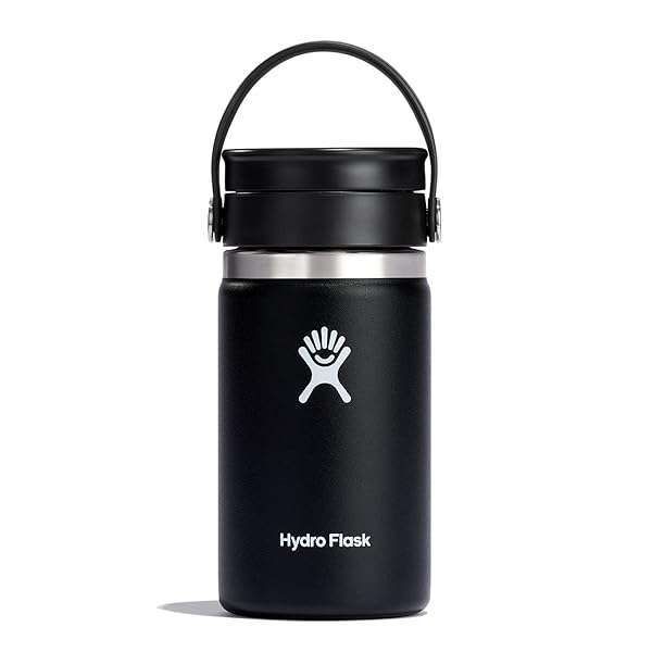 Hydro Flask 12 oz Wide Mouth Bottle with Flex Sip Lid - Black | Durable, Insulated & Stylish Hydration Solution