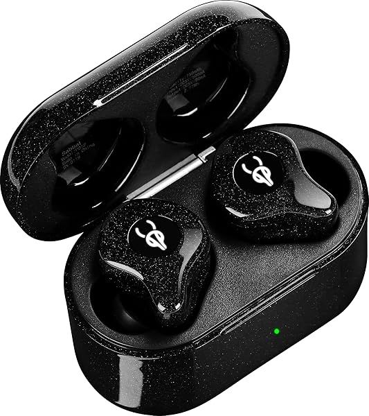 Sabbat E12 Glaze Series 2025 Ultra Noise Cancelling Wireless Earbuds Bluetooth 5.2 HIFI Stereo In-Ear Headphones with Mic and Charging Case Black